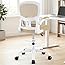 Drafting Office Chair - Ergonomic Tall Office Chair with Adjustable Footrest Ring - Counter Height Adjustable Rolling Standing Desk Chair with Lumbar Support and Flip-up Armrests for Home